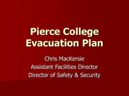 Pierce College Evacuation Plan