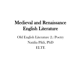 Lecture2OEPoetry - SEAS