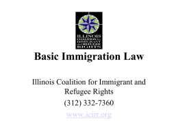 Basic Immigrant Law - Center for Health and Health Care in Schools