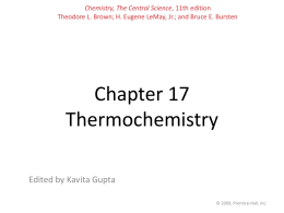 Chapter 17 Thermochemistry - mvhs