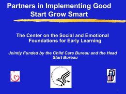 PPT - Center on the Social and Emotional Foundations for Early