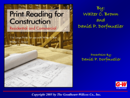 Goodheart-Willcox Publisher | Print Reading for Construction | Unit 13