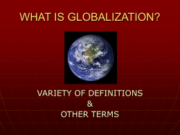 what is globalization?