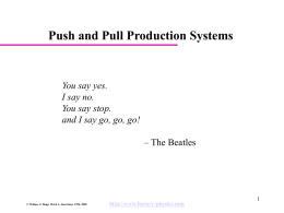 Push and Pull Production