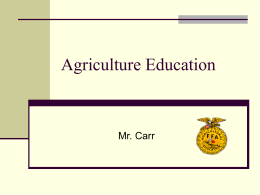 Agriculture Education