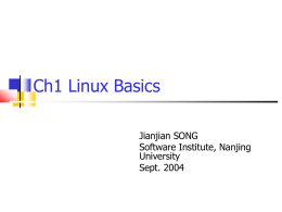 Ch1 Linux Basics