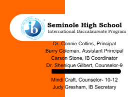 current 8th graders - Seminole High School
