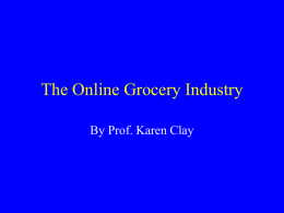 The Online Grocery Industry