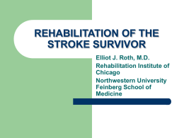 rehabilitation of the stroke survivor