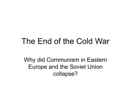 The End of the Cold War - The-Historic