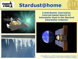 Stardust@home Slideshow - Foils - University of California, Berkeley
