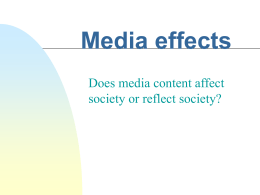 Media Effects PowerPoint