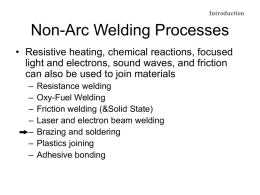 Non-Arc Welding Processes