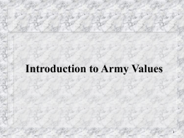 Army Values - Tripod.com