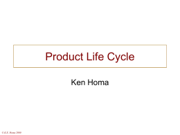 Product Life Cycles