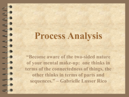 Process Analysis