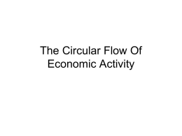 The Circular Flow Of Economic Activity