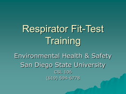 Respirator Fit-test Training for General Industry