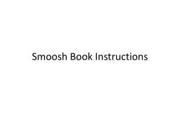 Smoosh Book Instructions