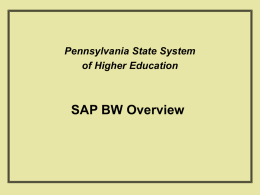 SAP Business Warehouse (BW)