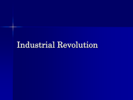 Beginining of Industrial Revolution