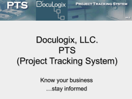 (Project Tracking System), Terry Vaughan, President, Doculogix LLC