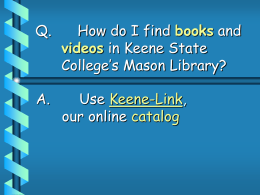 English 101 - Keene State College