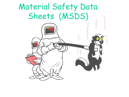 Material Safety Data Sheets Power Point