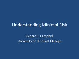 Richard Campbell, University Illinois at Chicago, Institute for Health