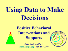Using Data to Make Decisions