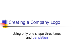 Creating a Company Logo