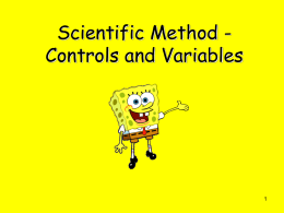 controls and variables