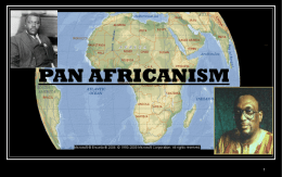 PAN AFRICANISM