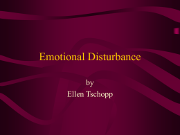 Emotional Disturbance - etschopp - e