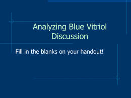 Analyzing Blue Vitriol Discussion