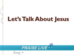 Let`s Talk About Jesus