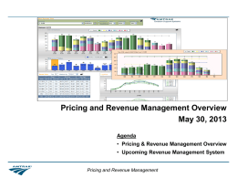 Amtrak Pricing and Revenue Management Overview