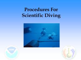 Scientific Diving Sampling Techniques