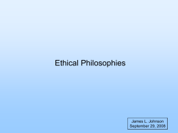 Ethical Philosophies - Language Through Philosophy