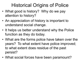 Police in a Democracy