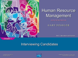 Human Resource Management 11e.
