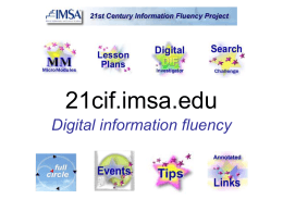 21cif.imsa.edu - Information Fluency