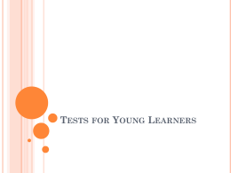 Tests for Young Learners