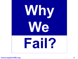 7.Why We Fail