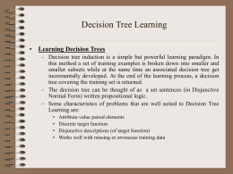 Decision Tree Learning