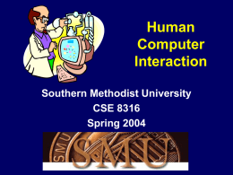 Designing User Interfaces Spring 1999