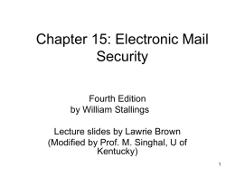 William Stallings, Cryptography and Network Security 4/e