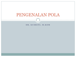 PengenalanPola - E-Learning | STMIK AMIKOM Yogyakarta