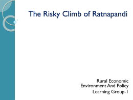 The Risky climb of Ratnapandi