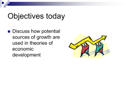 Development Theory and Growth Strategies